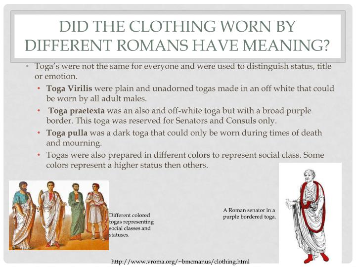 PPT - Ancient Roman Dress PowerPoint Presentation - ID:1110604