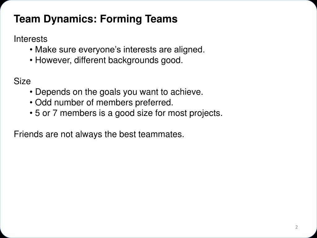 PPT - Team Dynamics PowerPoint Presentation, free download - ID:1110938