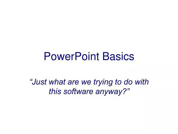 powerpoint basics n.