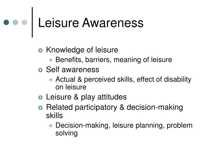 PPT Leisure Education PowerPoint Presentation ID1112547