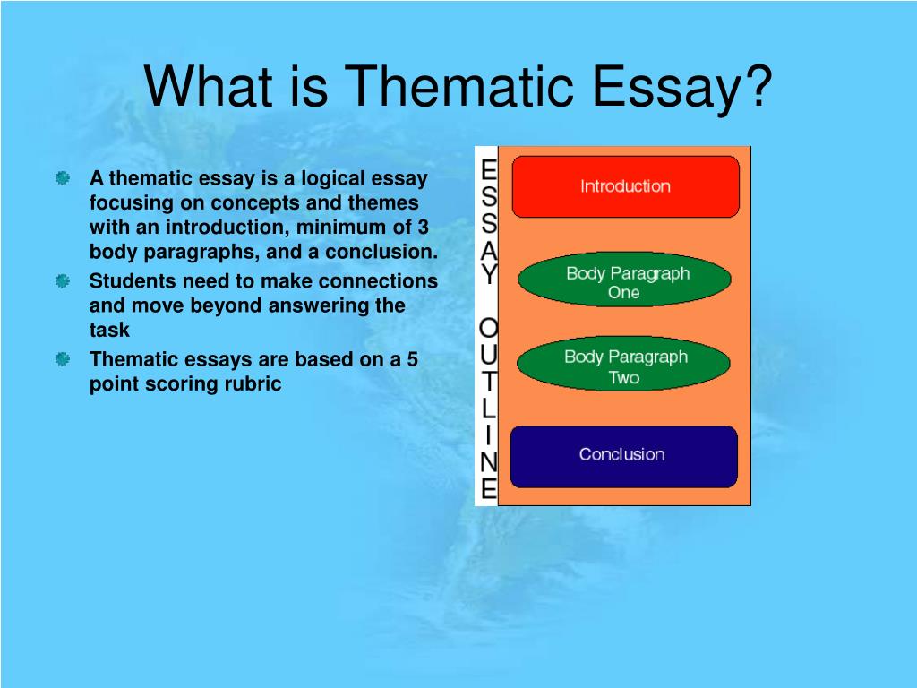 thematic essay ppt