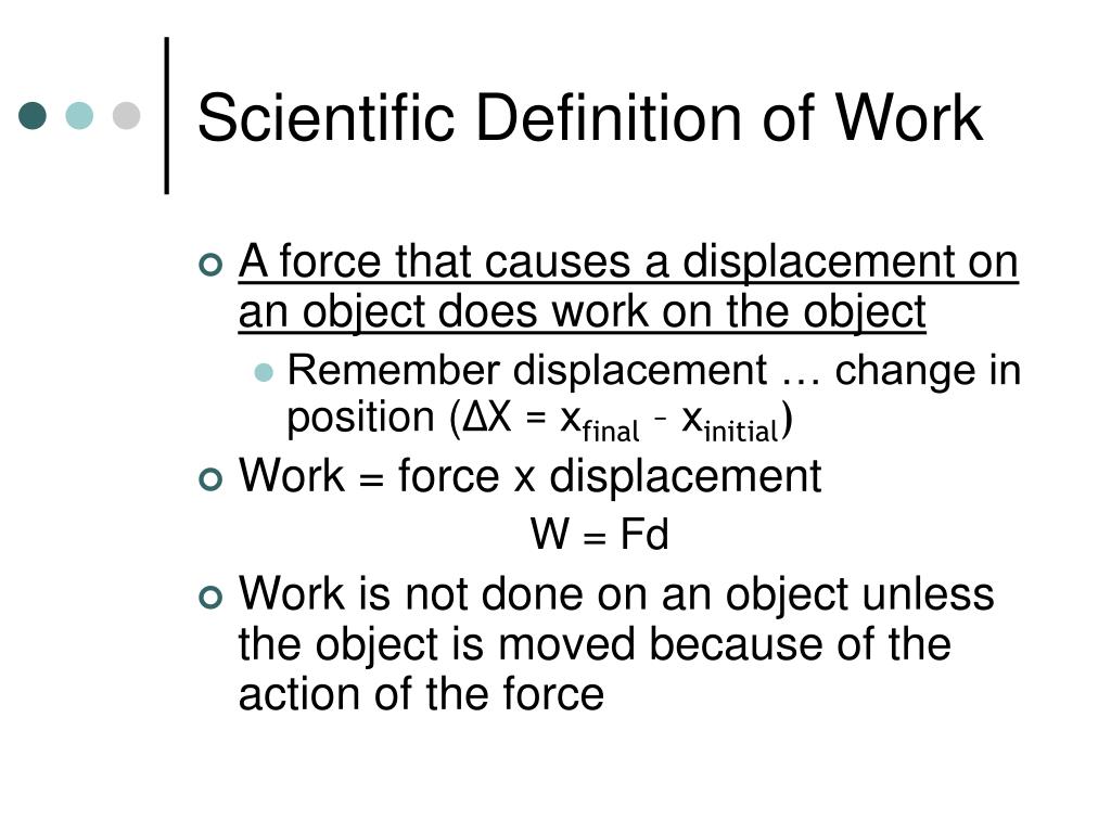 research definition of work