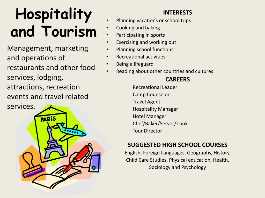 hospitality and tourism three careers