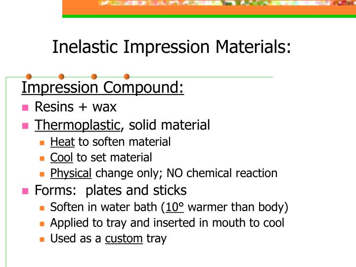 PPT - Impression Materials PowerPoint Presentation - ID:1114138