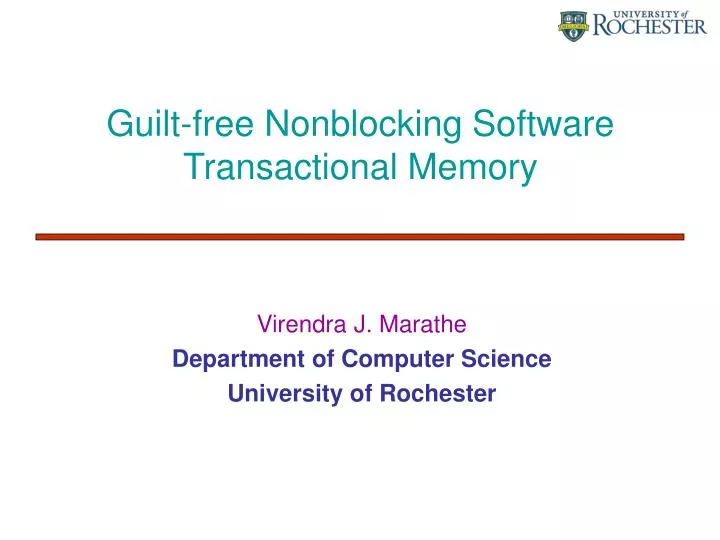 guilt free nonblocking software transactional memory n.
