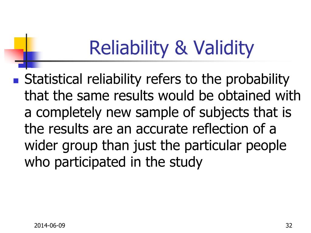 quantitative research reliability