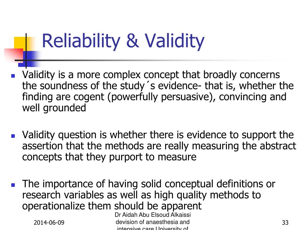 validity in research importance