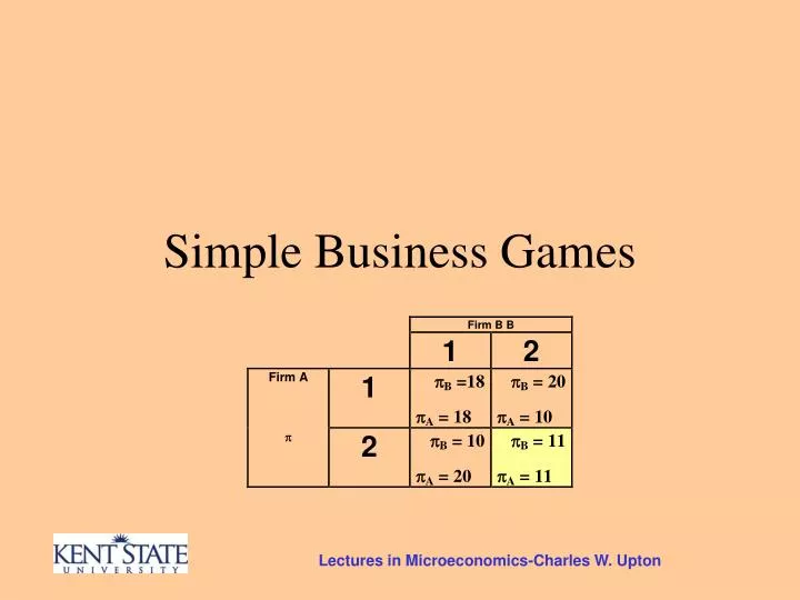 simple business games n.