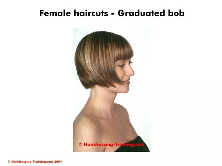 Ppt Female Haircuts Graduated Bob Powerpoint Presentation
