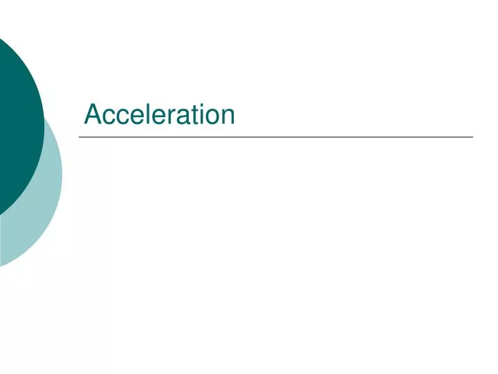 acceleration n.