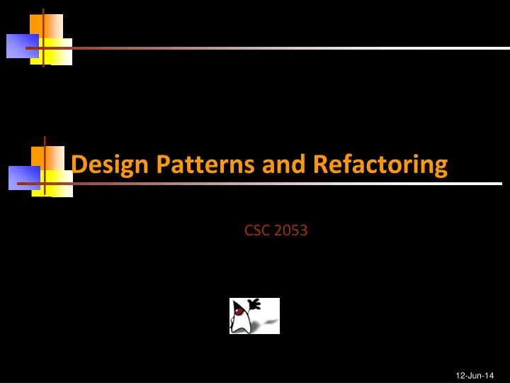 design patterns and refactoring n.