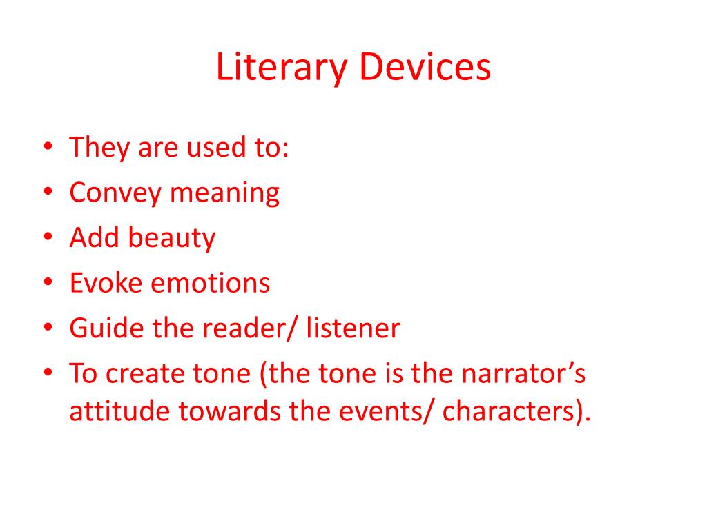 Ppt Literary Devices Powerpoint Presentation Id 1117883