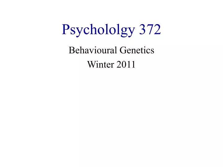 psychololgy 372 n.