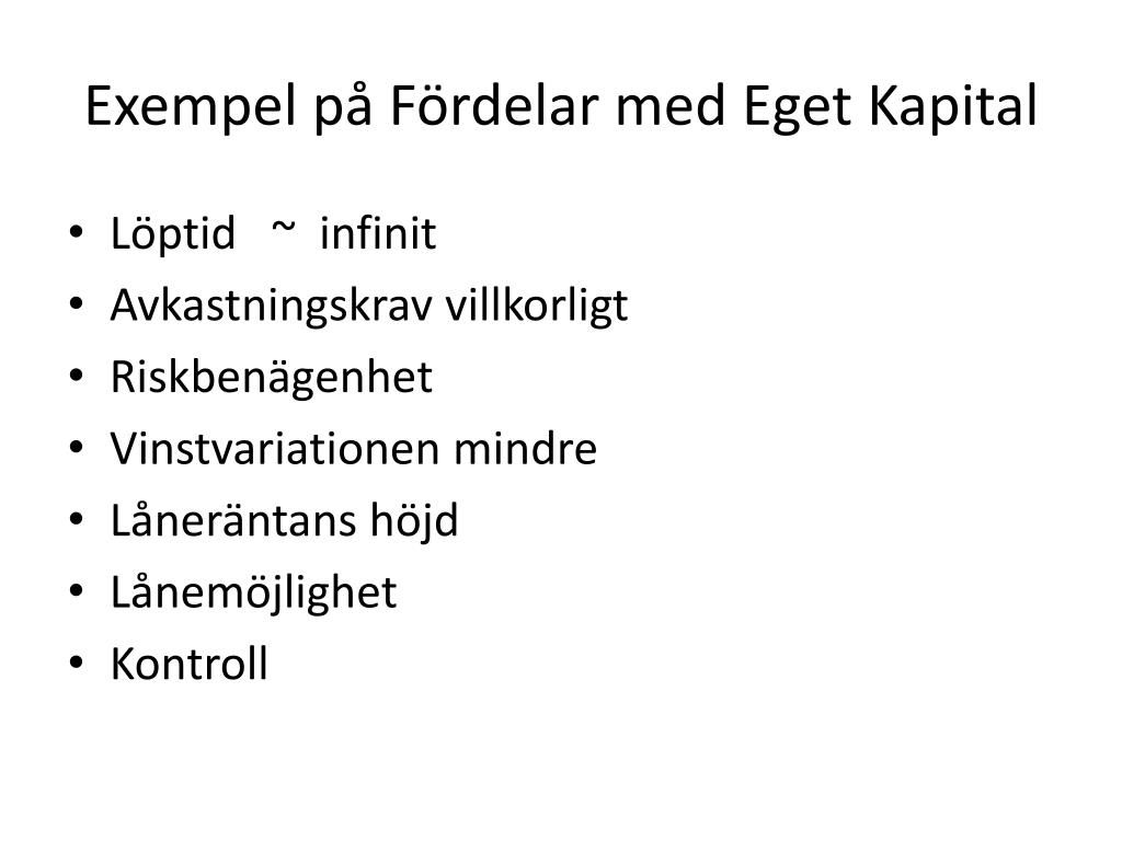 PPT - Totala kapitalets Räntabilitet och soliditet ...