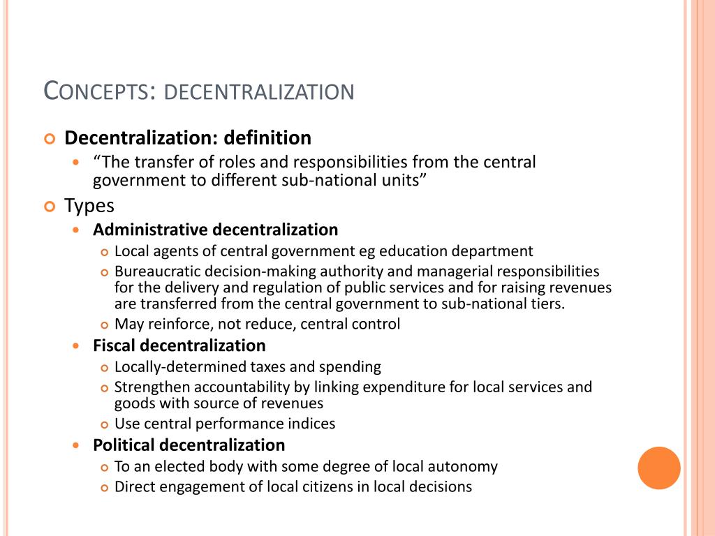 PPT - federalism and decentralization PowerPoint Presentation, free ...
