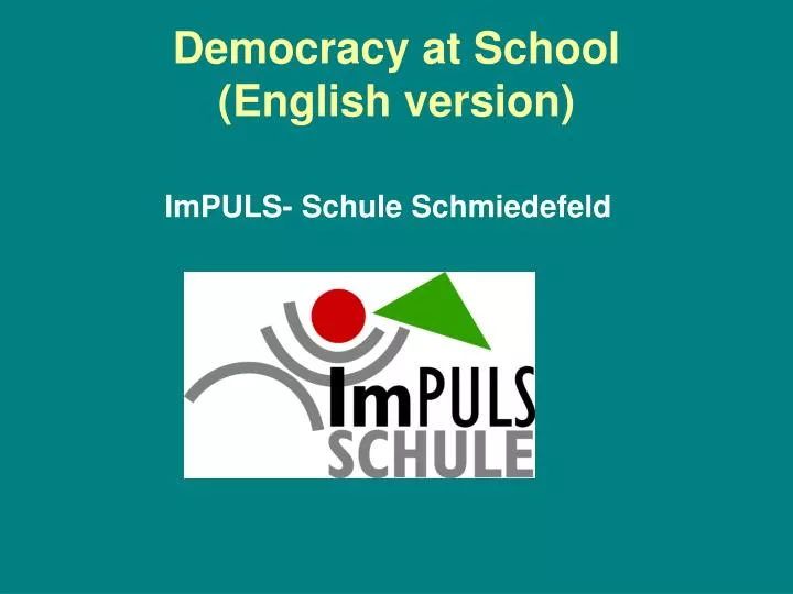 democracy at school english version n.