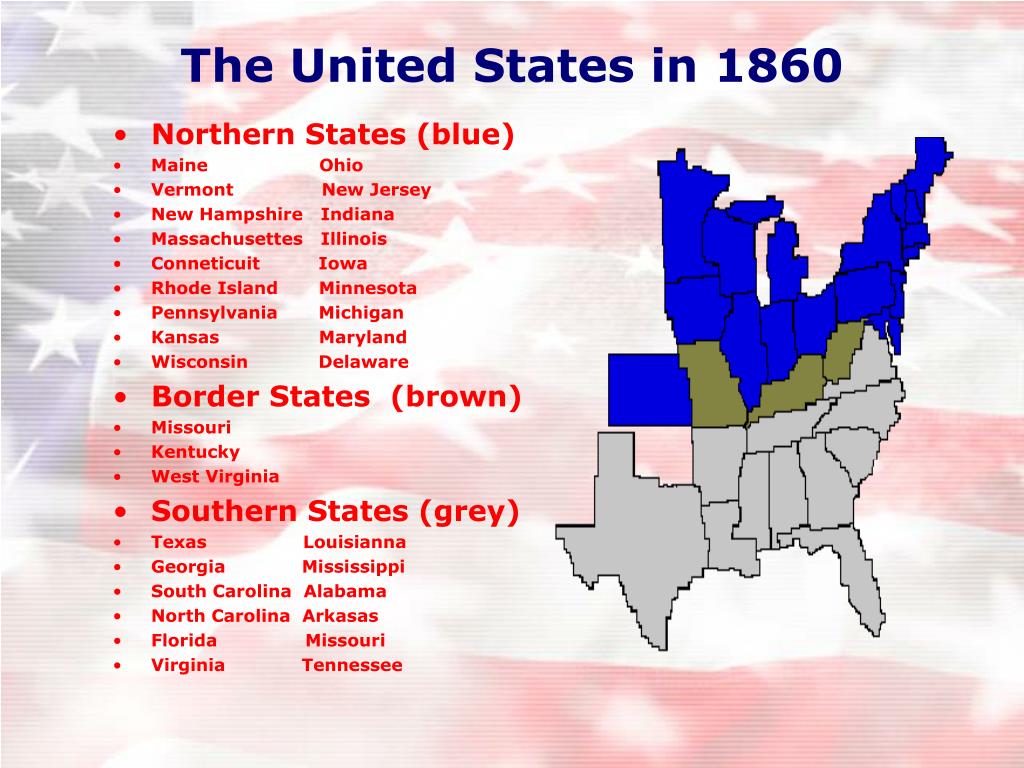 border states 1860