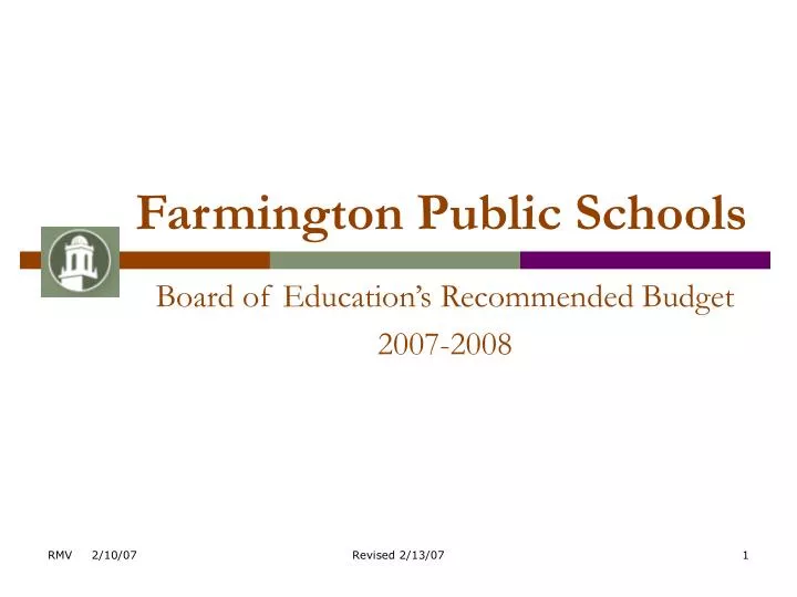 PPT Farmington Public Schools PowerPoint Presentation, free download