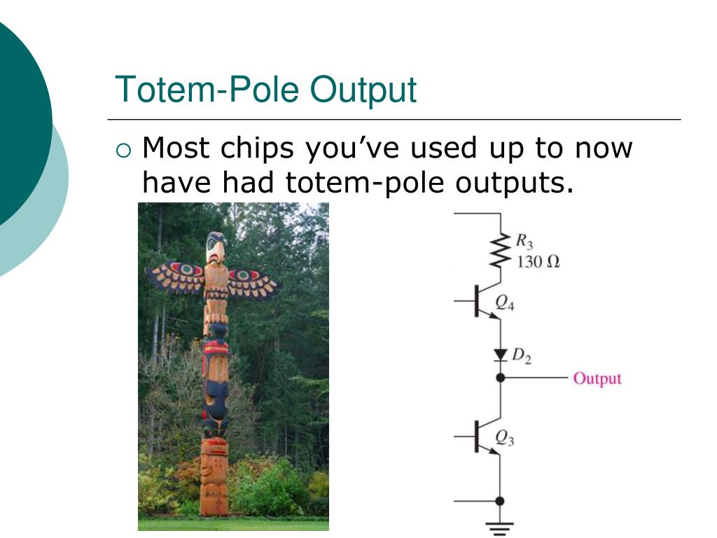 why totem pole outputs can be connected in parallel