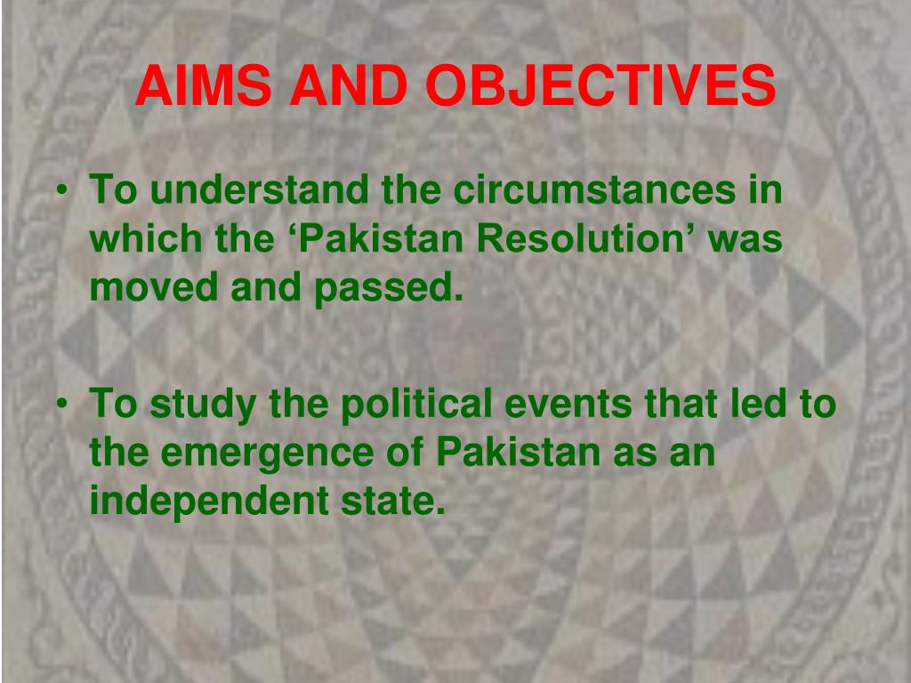 ppt - from ‘pakistan resolution’ to pakistan powerpoint