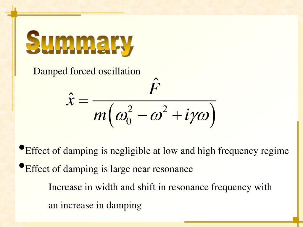 PPT Damped Oscillations PowerPoint Presentation, free download ID