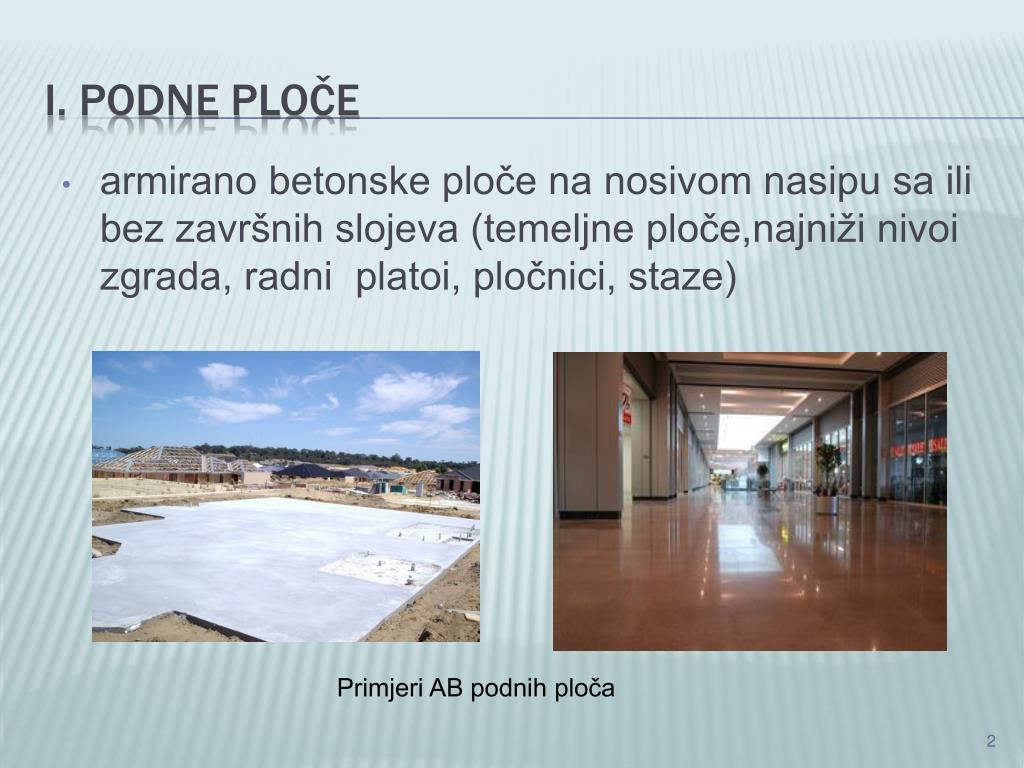PPT - Armirano betonske podne ploče BEZ DILATACIJA PowerPoint Presentation  - ID:1123054