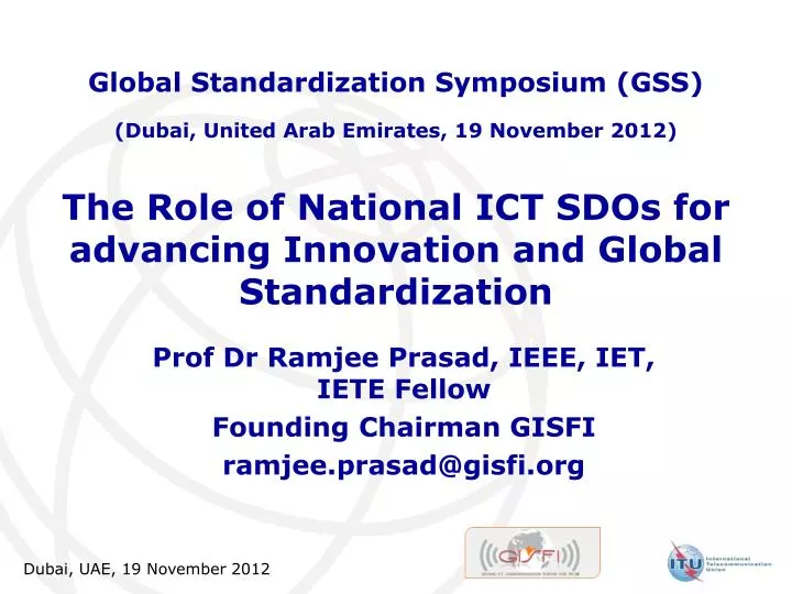the role of national ict sdos for advancing innovation and global standardization n.