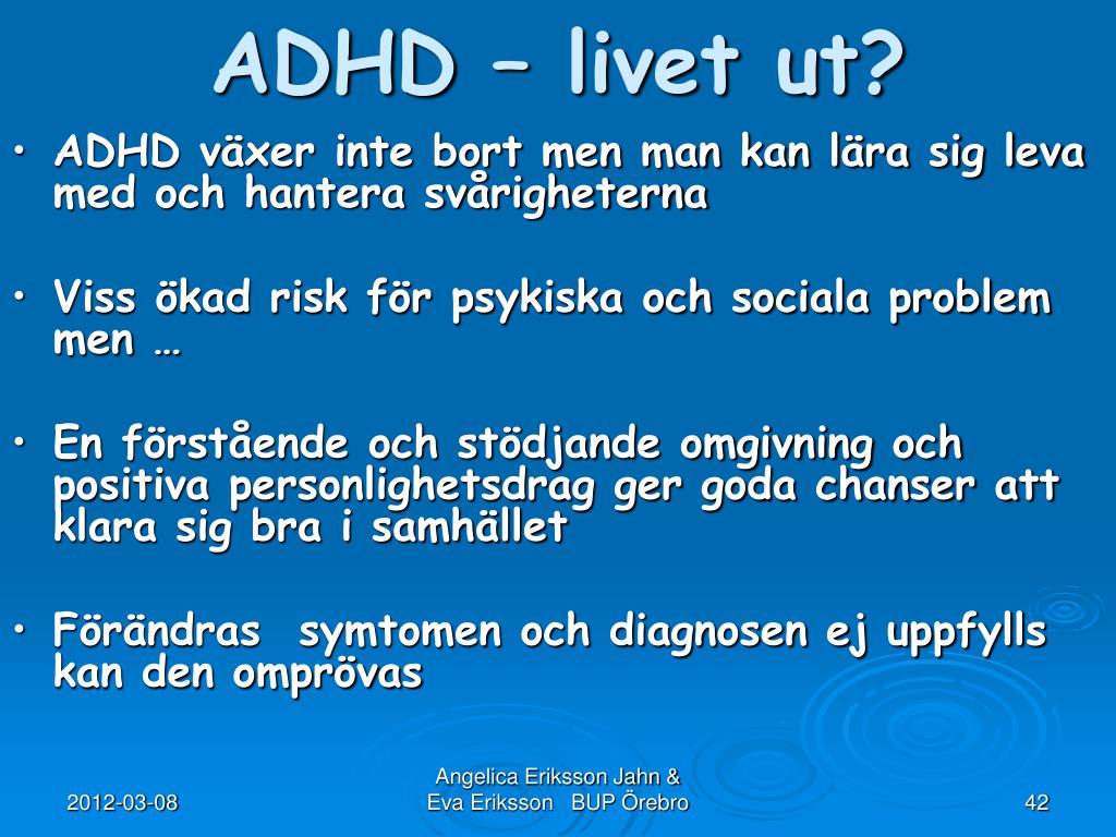 PPT - ADHD hos barn och ungdomar PowerPoint Presentation, free ...