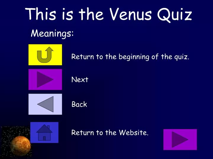 PPT This is the Venus Quiz PowerPoint Presentation, free download