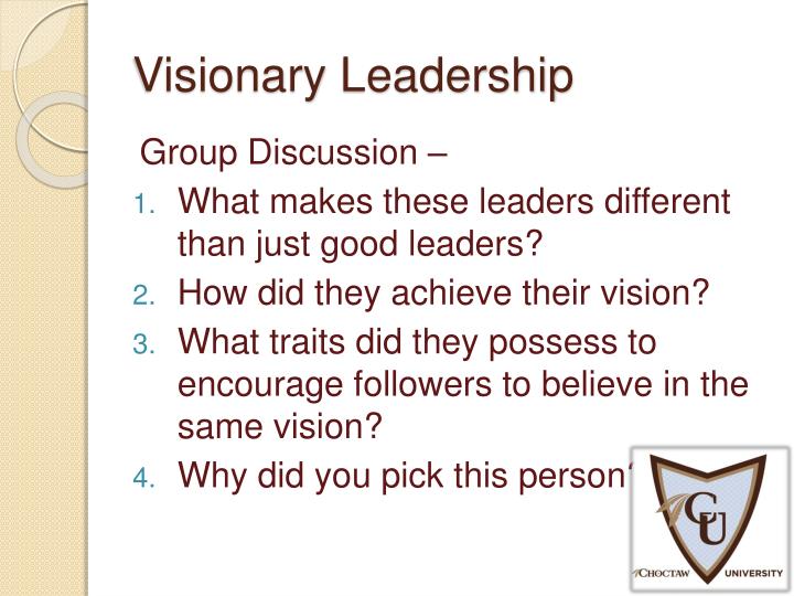 visionary leadership Visionary leadership: creating scenes that change the future nano tools for leaders® are fast, effective leadership tools that you can learn and start using in less than 15 minutes — with the potential to significantly impact your success as a leader and the engagement and productivity of the people you lead contributor: greg shea. visionary leadership Visionary leadership: creating scenes that change the future nano tools for leaders® are fast, effective leadership tools that you can learn and start using in less than 15 minutes — with the potential to significantly impact your success as a leader and the engagement and productivity of the people you lead contributor: greg shea.