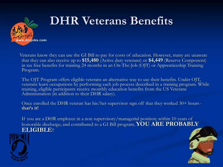 PPT DHR Veterans Benefits PowerPoint Presentation Free Download ID 