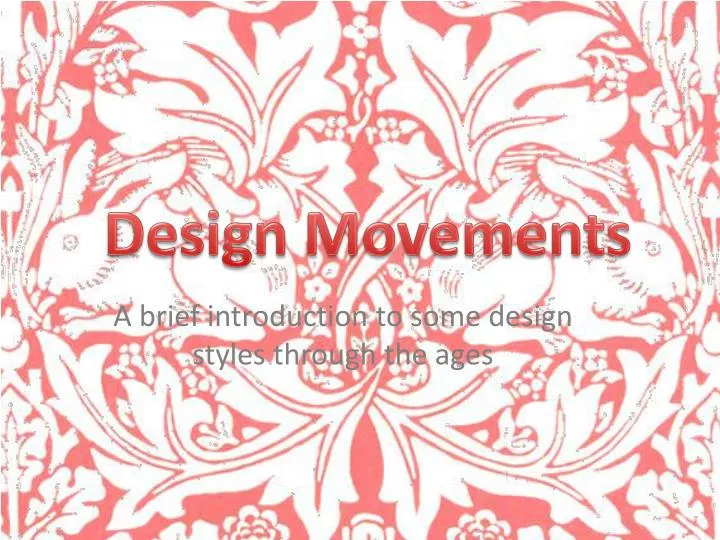 design movements n.