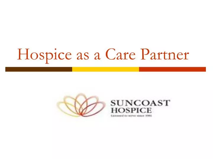 hospice as a care partner n.
