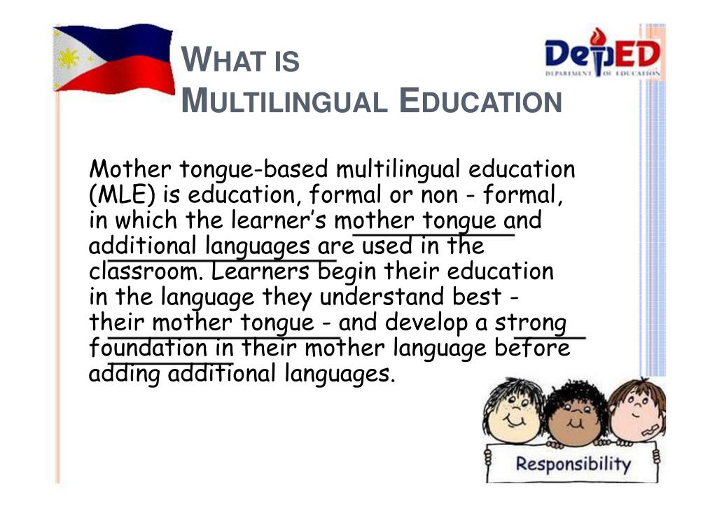 essay about mother tongue based multilingual education