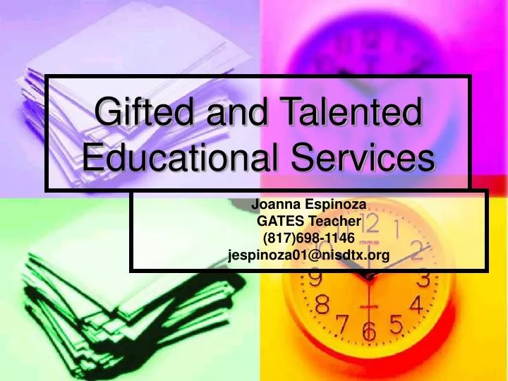 PPT - Gifted and Talented Educational Services PowerPoint Presentation ...