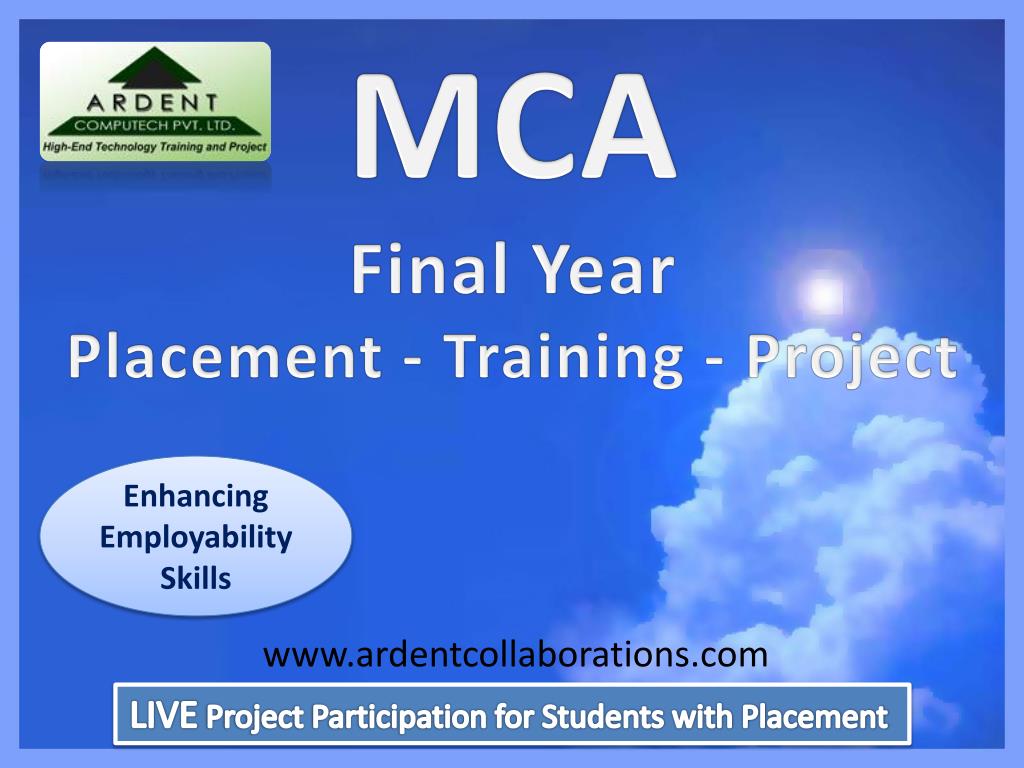 mca project presentation ppt sample