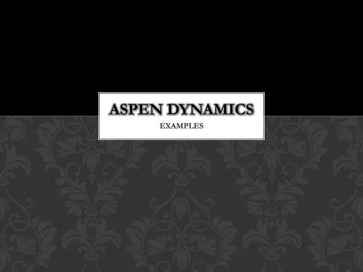 aspen dynamics n.