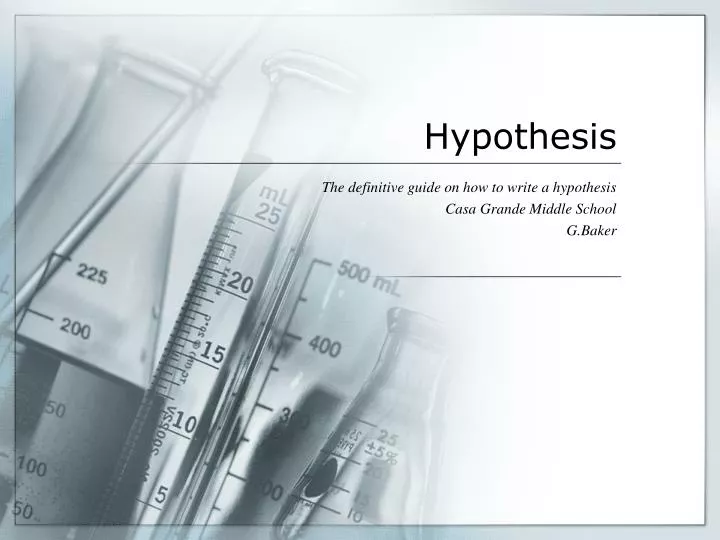 hypothesis in library science