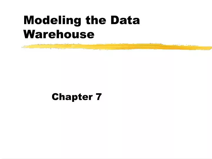 PPT - Modeling the Data Warehouse PowerPoint Presentation, free