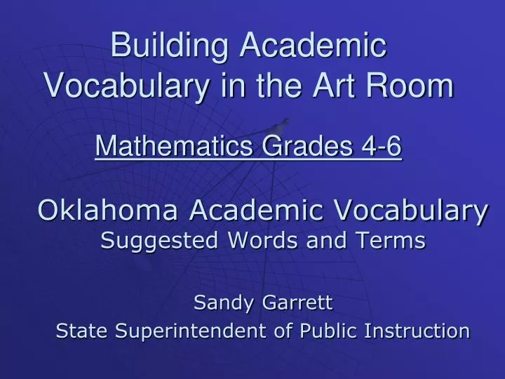 building academic vocabulary in the art room mathematics grades 4 6 n.