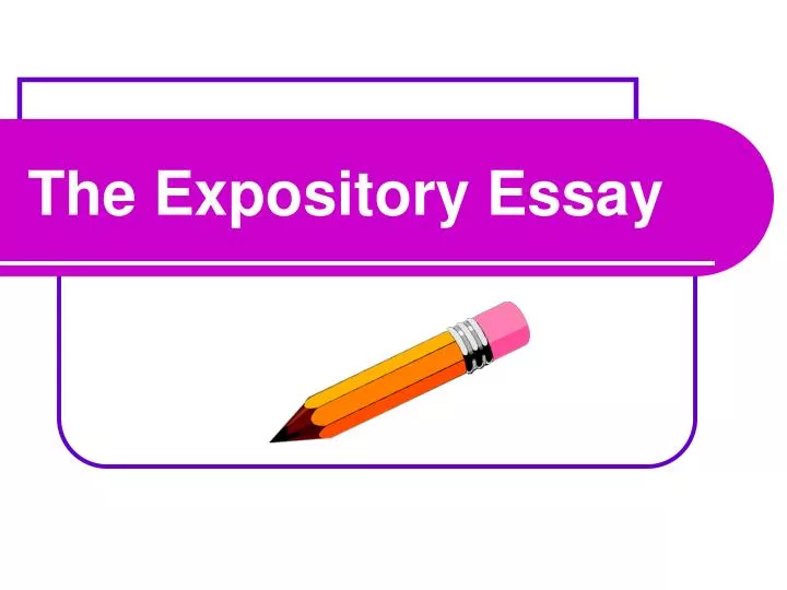 the expository essay n.