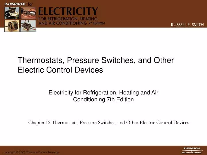 thermostats pressure switches and other electric control devices n.