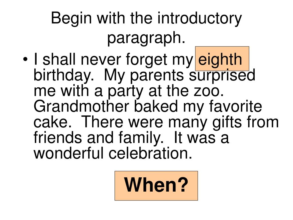 My Birthday Party Guided Writing  Sample Essay For 7th and 8th formers   ESL worksheet by Yahiayouta