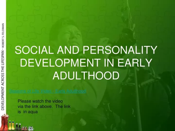social and personality development in early adulthood n.