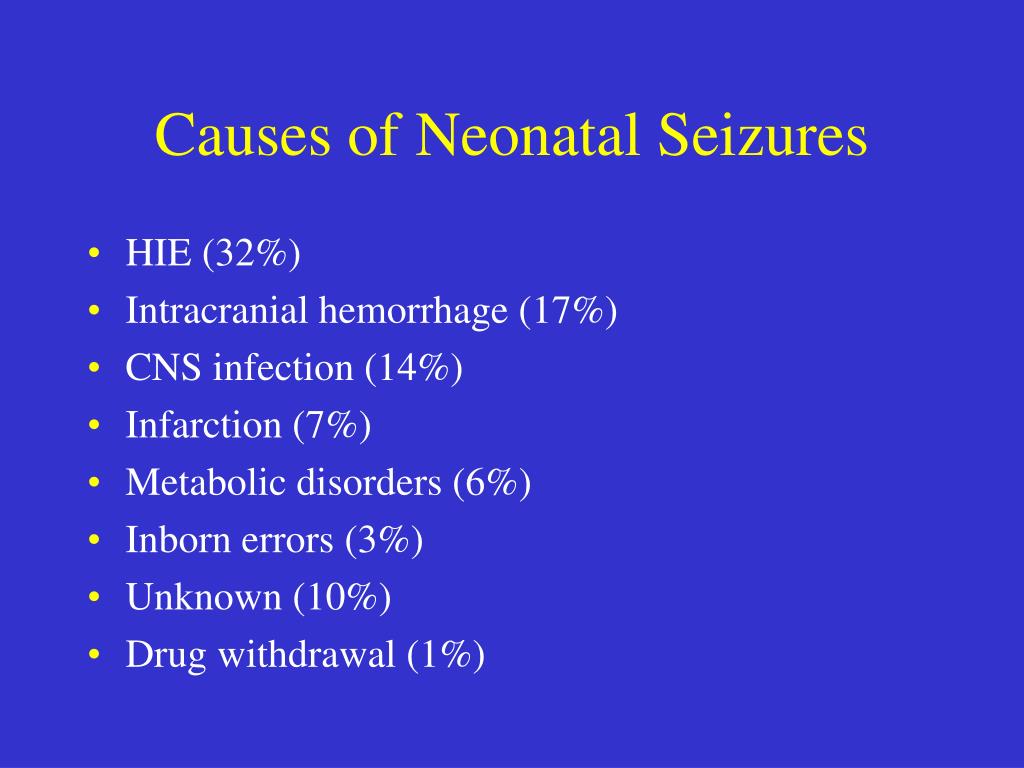 clinical presentation of neonatal seizure