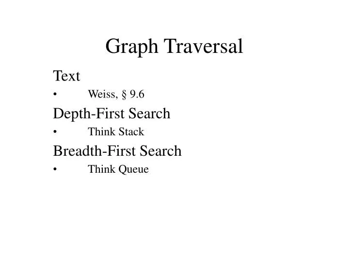 graph traversal n.