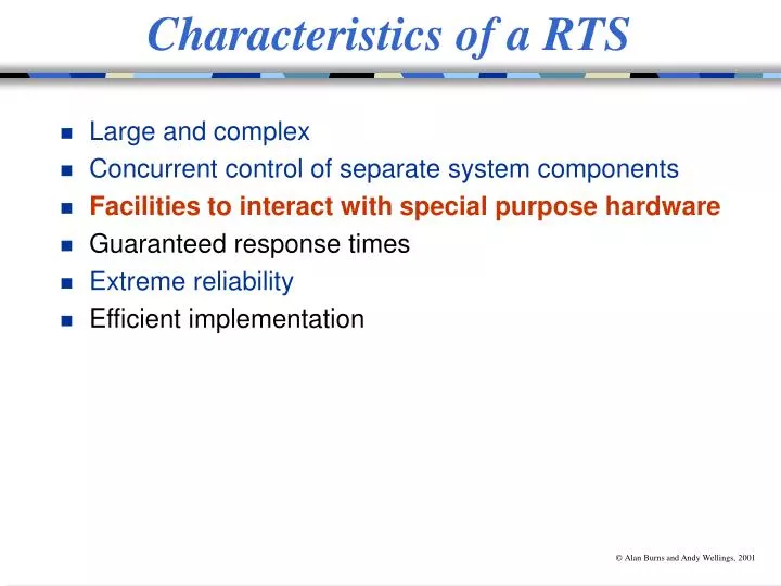 characteristics of a rts n.