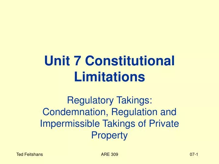 unit 7 constitutional limitations n.