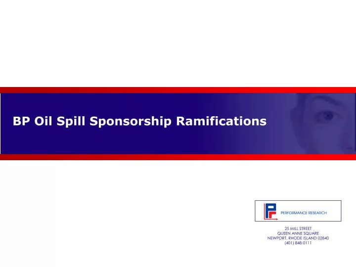 bp oil spill sponsorship ramifications n.