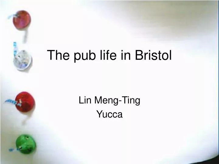 the pub life in bristol n.